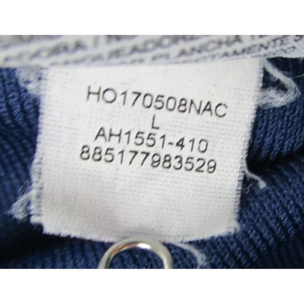 Jordan Pants Mens Large Navy Dri-FIT Snap Button Tear Away Warm Up AH1551-410‎